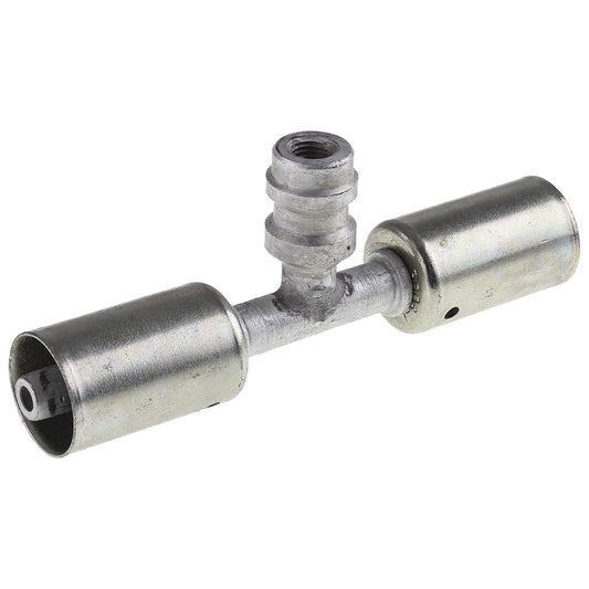Atco Aluminium Fitting # 6 Splicer Beadlock #6 Straight With R134a Port BLX6101-3