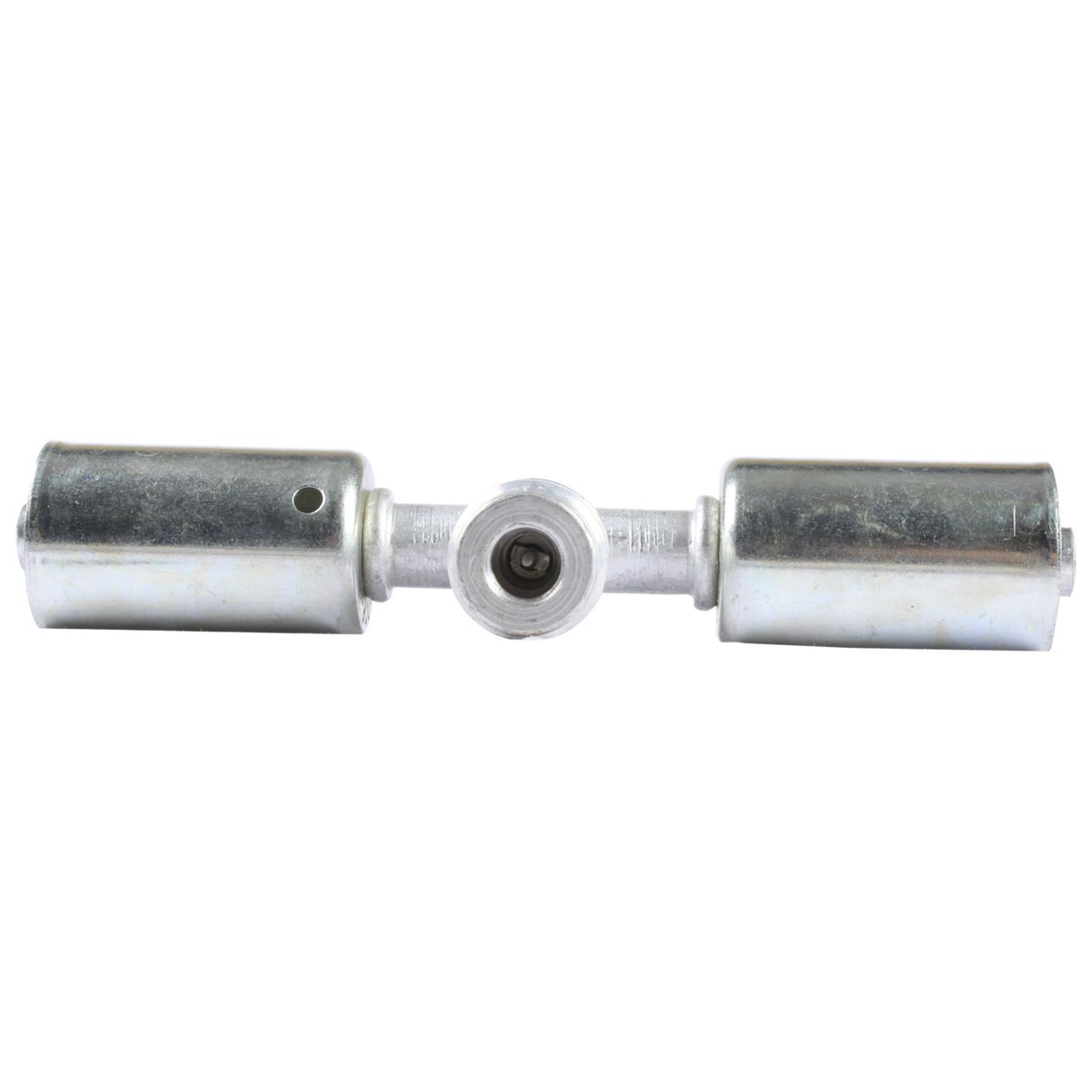 Atco Aluminium Fitting # 6 Splicer Beadlock #6 Straight With R134a Port BLX6101-3