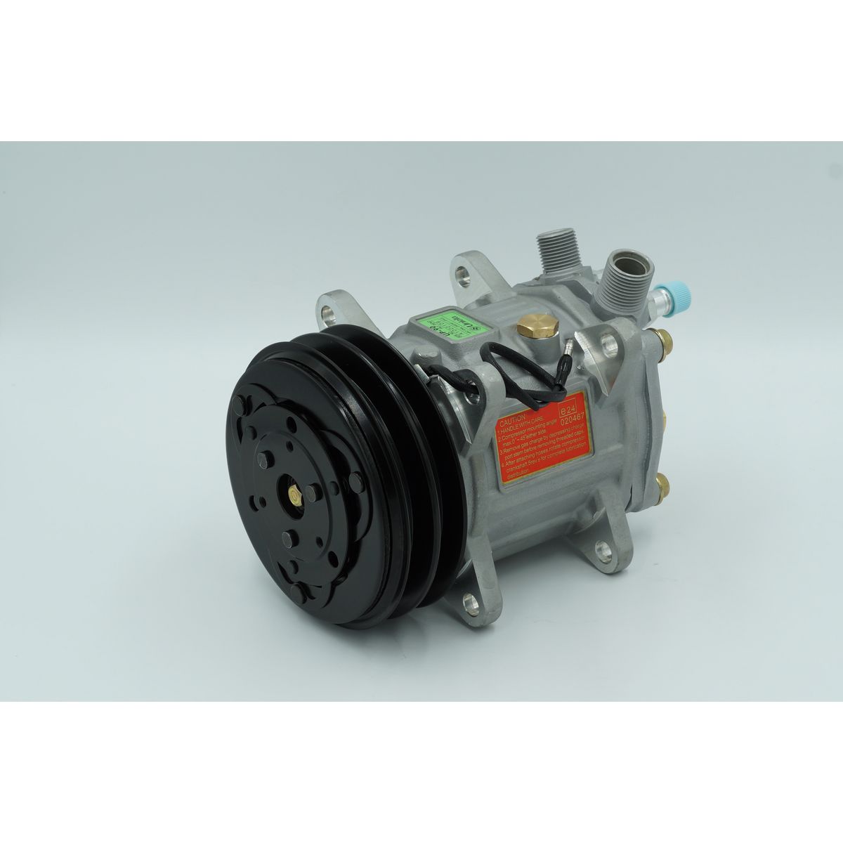 Unicla Up90 Air Conditioning Compressor 12 Volt Aa 132Mm Pulley, Horizontal O-Ring Port, Ear Mount, Pag Oil CXU4116