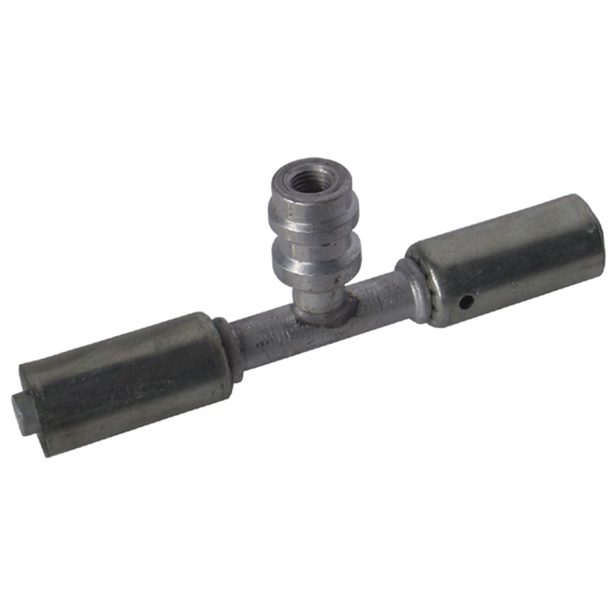 Atco Aluminium Fitting # 6 Splicer Reduced Beadlock #6 Straight With R134a Port RBX6101-3
