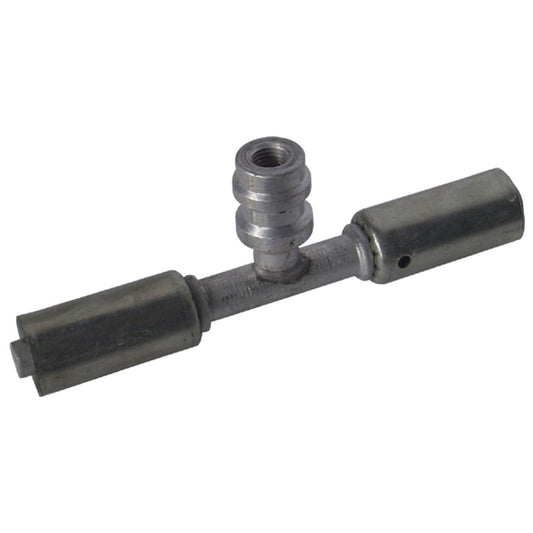Atco Aluminium Fitting # 6 Splicer Reduced Beadlock #6 Straight With R134a Port RBX6101-3