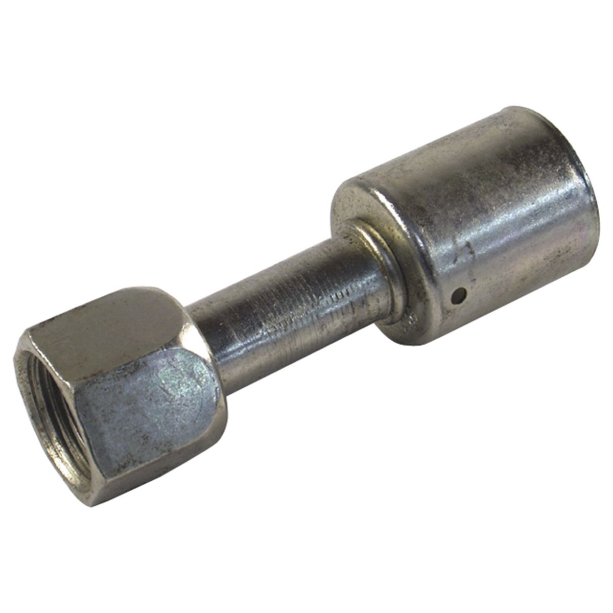 Atco Steel Fitting # 10 Female Flare - Beadlock Step Up #12 Straight SBX1107
