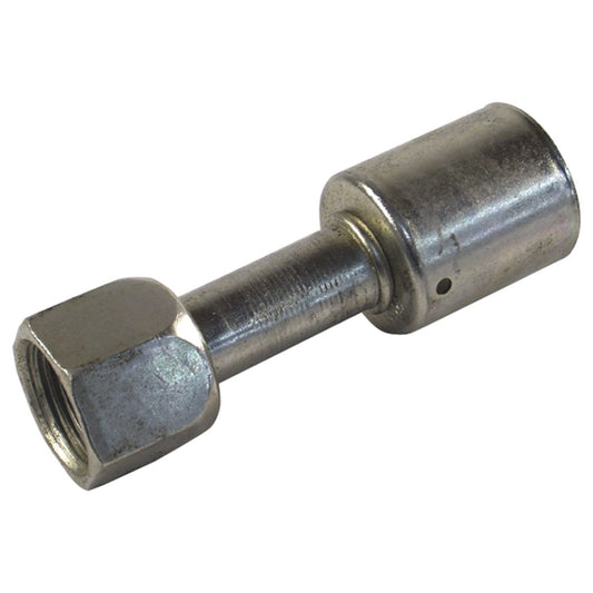 Atco Steel Fitting # 10 Female Flare - Beadlock Step Up #12 Straight SBX1107
