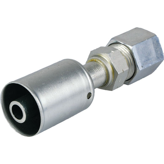 ATCO 12mm Tube Compression - Beadlock #8 Straight Fitting Steel SBX3002