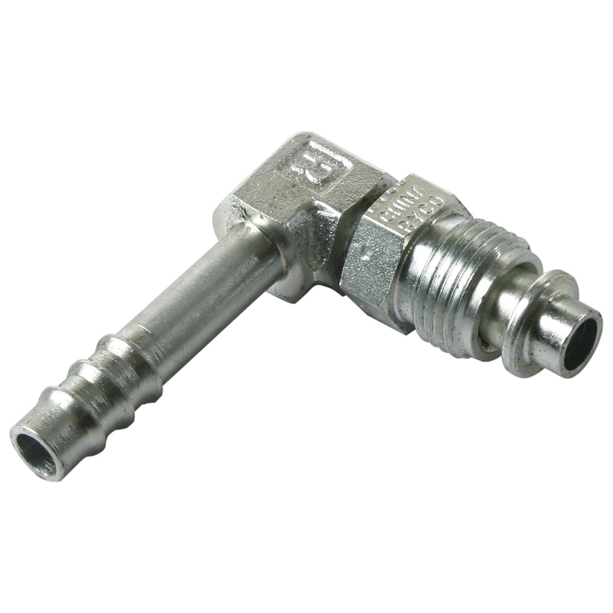 OEX Ryco Steel Fitting # 6 Mor - Barb #6 90 STX1421
