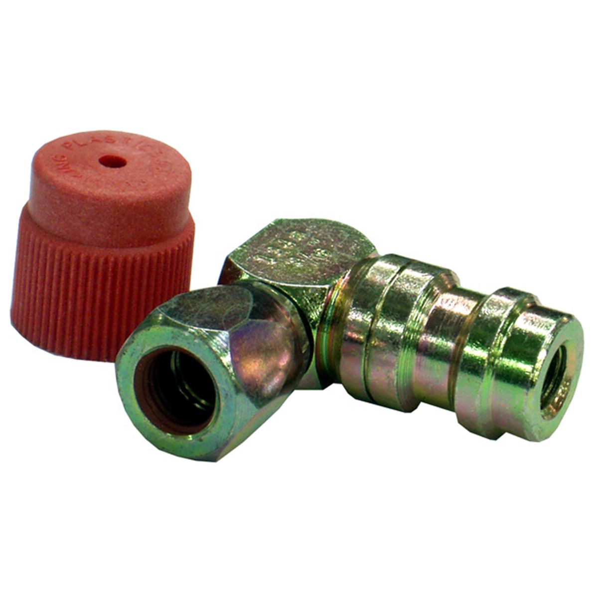 OEX Air Conditioning Hose Fitting Steel Service Port High 3/16 - 90 Degree STX9907