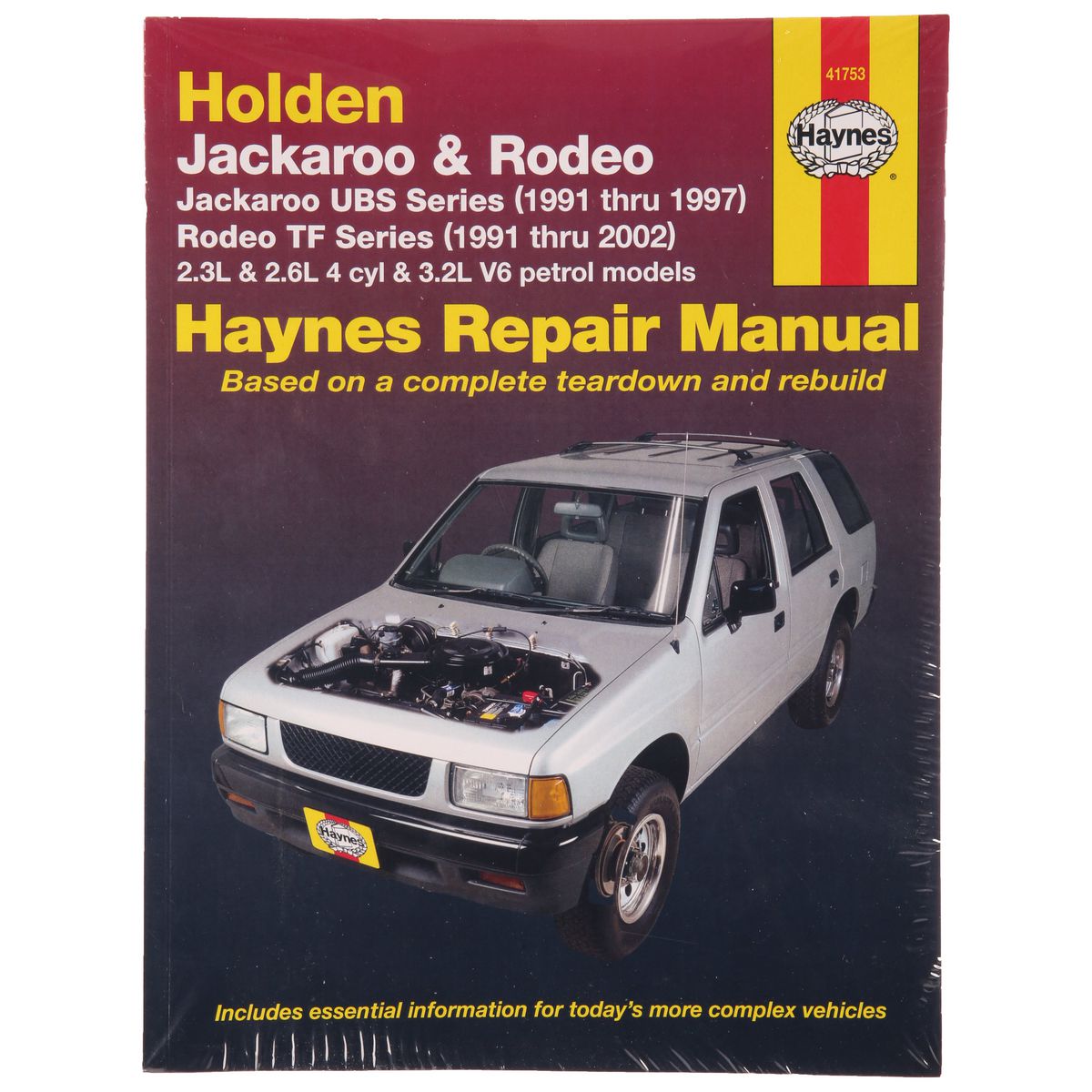 Haynes Repair Manual Suits Holden Jackaroo & Rodeo 91-02 41753