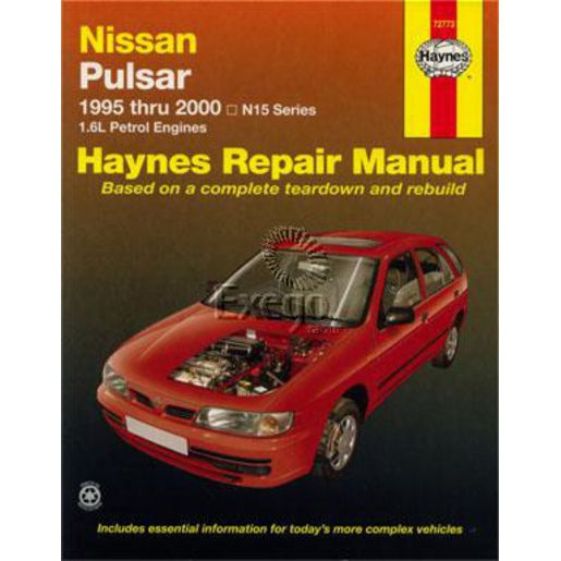 Haynes Owner's Workshop Manual - Nissan Pulsar N15 1995-2000 72773