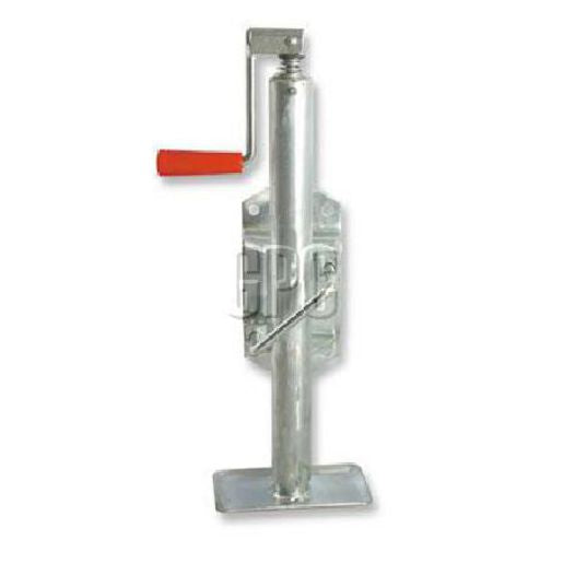 Trojan Jockey Stand Flat Foot Folding Handle - Galvanised 500Kg 303120