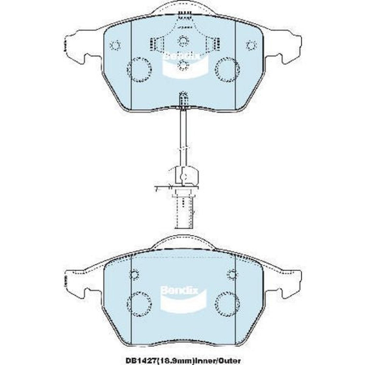 Bendix Ultimate Brake Pad Set Front DB1427 ULT