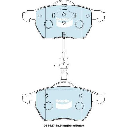 Bendix Ultimate Brake Pad Set Front DB1427 ULT