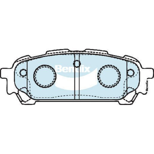 Bendix SRT Brake Pad Set Rear DB1672 SRT