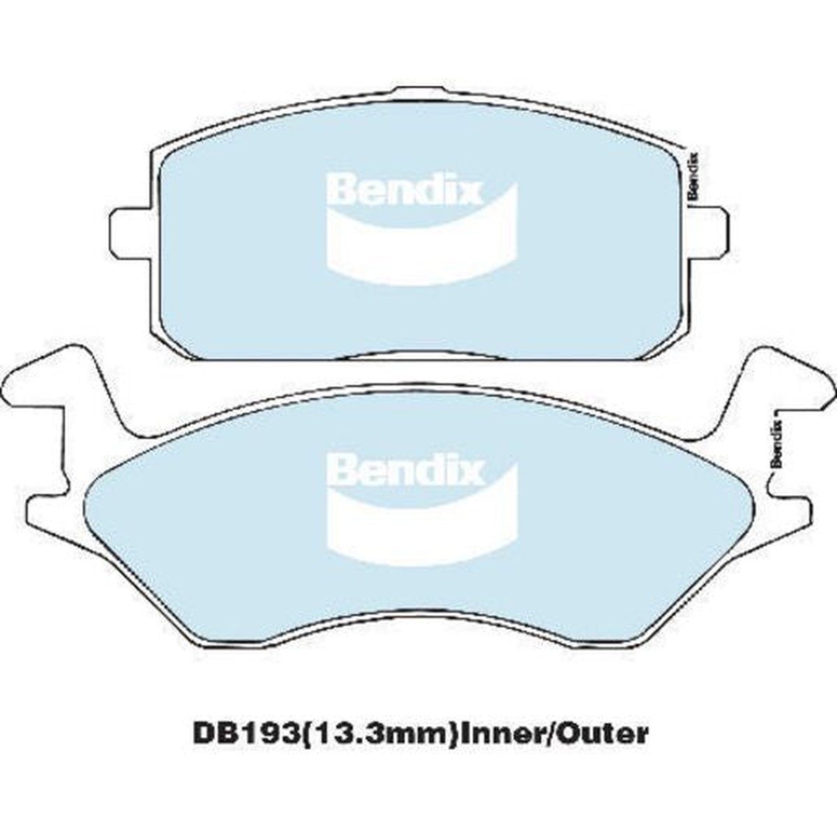 Bendix General CT Brake Pad Set DB193 GCT