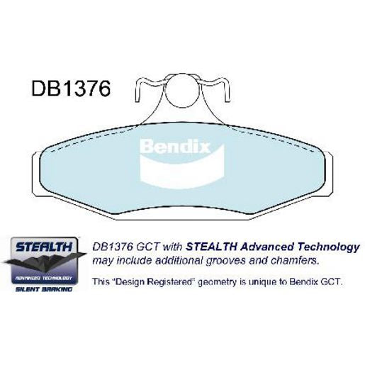 Bendix SRT Brake Pad Set Rear DB1376 SRT