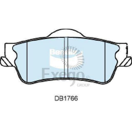 Bendix SRT Brake Pad Set Rear DB1766 SRT