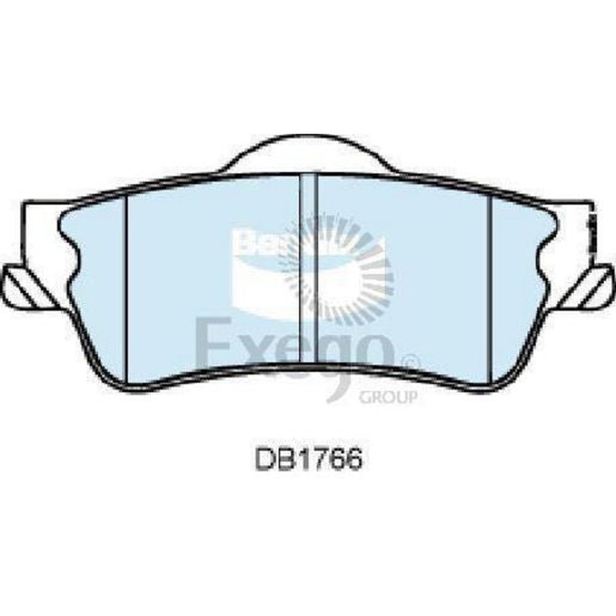 Bendix SRT Brake Pad Set Rear DB1766 SRT