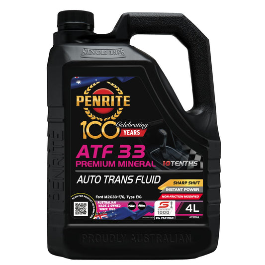 Penrite ATF 33 Type F Automatic Transmission Fluid 4L ATF33004