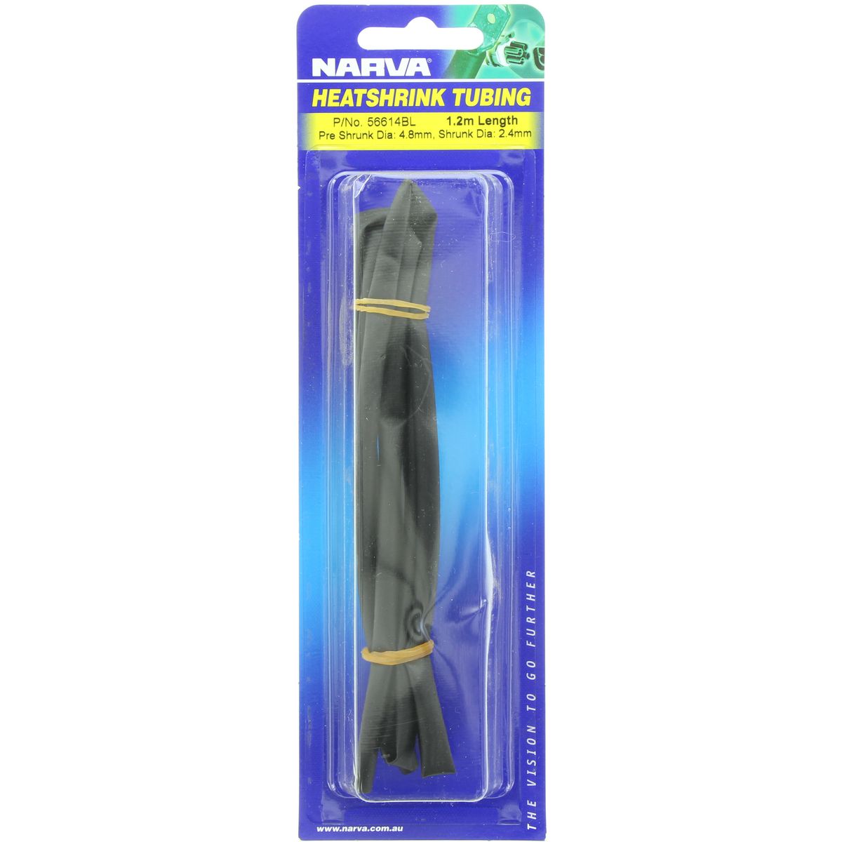 Narva Heat Shrink 4.8mm x 1.2m Black 56614BL