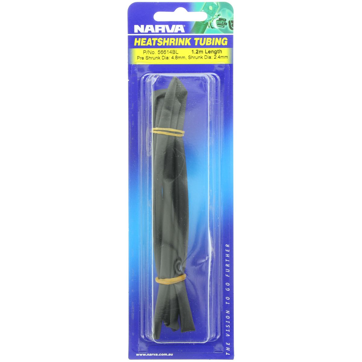 Narva Heat Shrink 4.8mm x 1.2m Black 56614BL