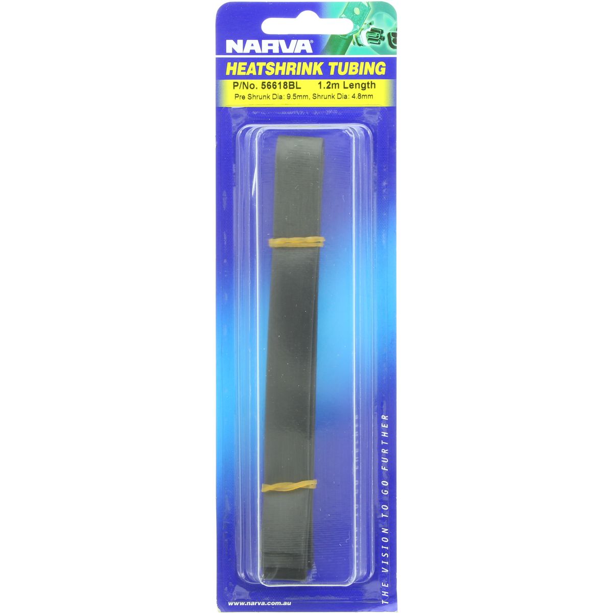 Narva Heatshrink 9.5mm X 1.2m Black 56618BL
