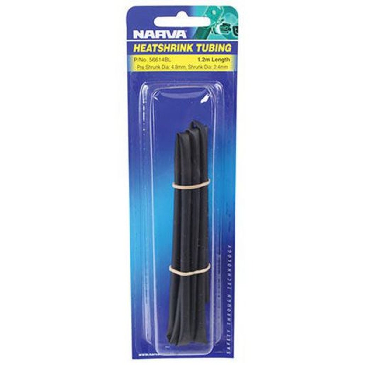 Narva Heatshrink 9.5mm X 1.2m Black 56618BL