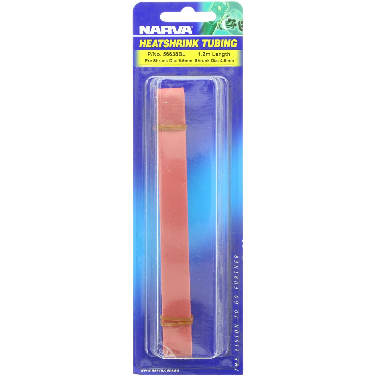 Narva Heatshrink 9.5mm x 1.2m Red 56638BL