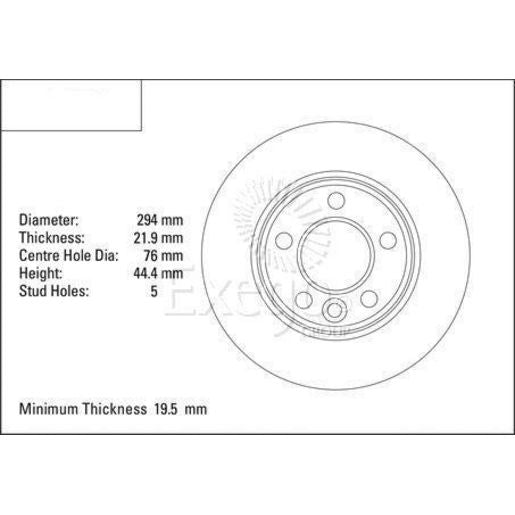 DBA Standard Brake Rotor Pair Rear DBA2247