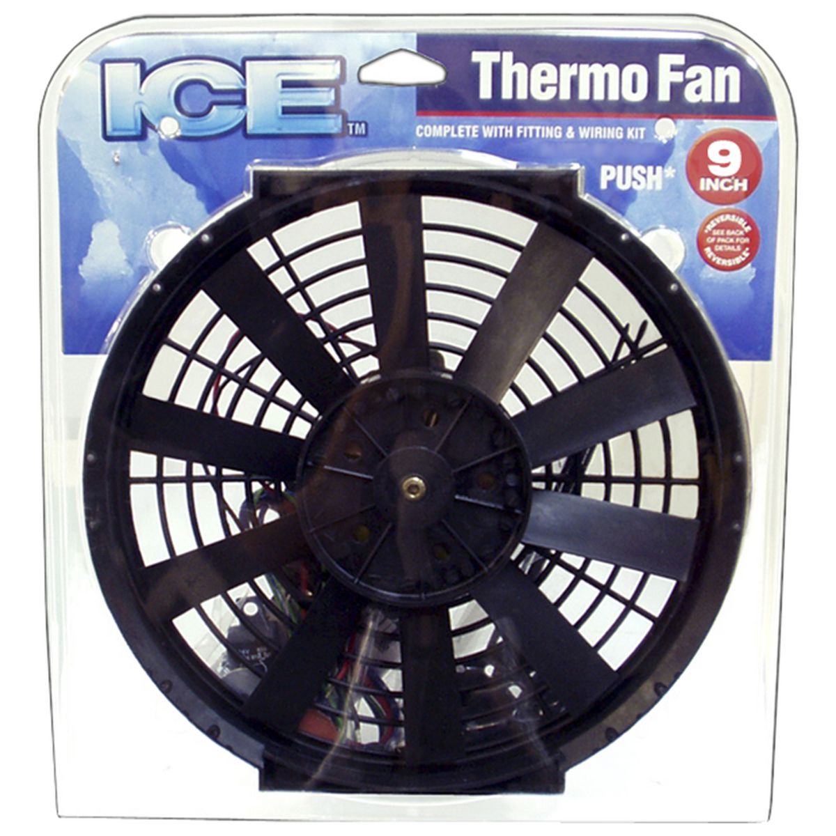 OEX 9" Electric Fan 24V (Push Type) Reversible EFX0924K