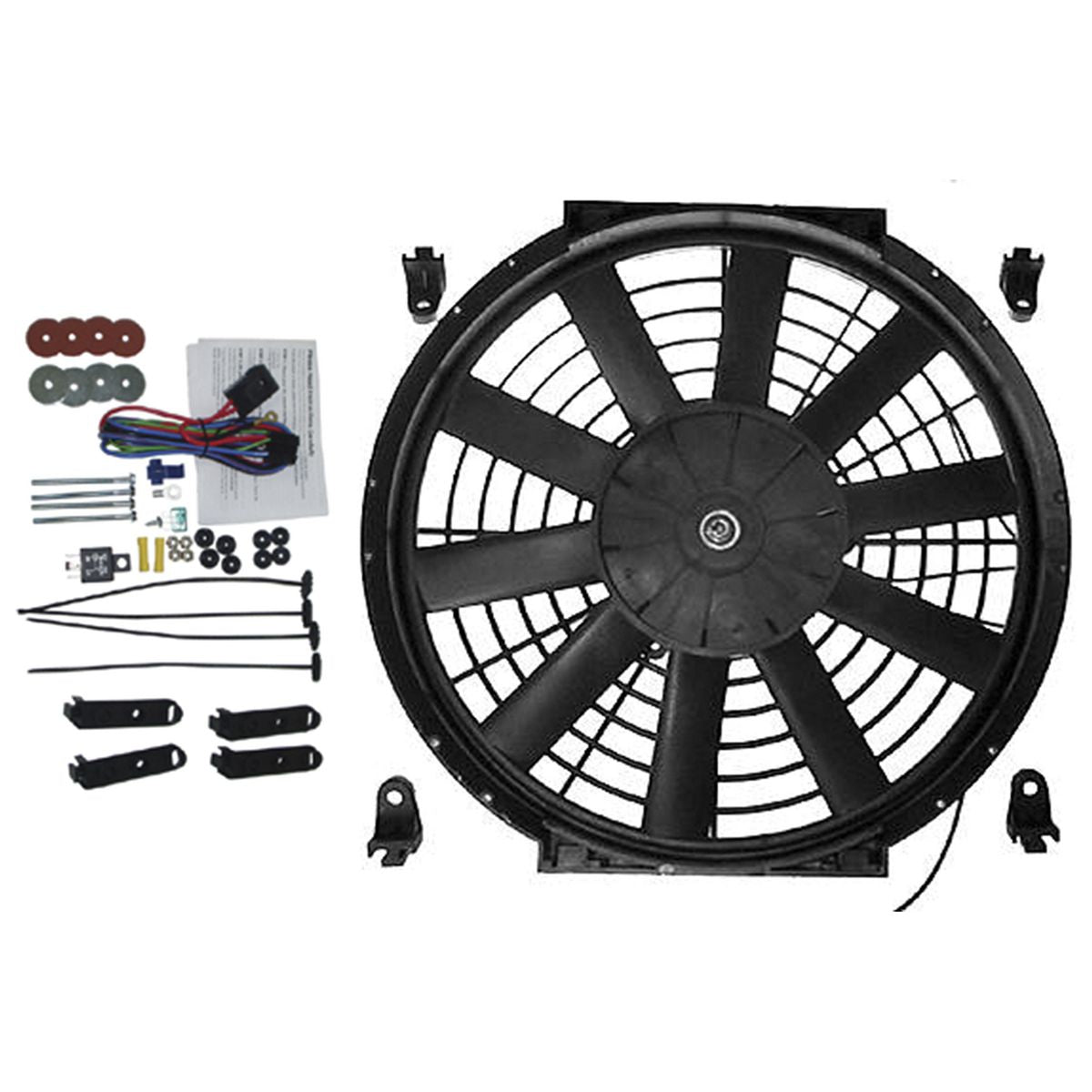 OEX 10" Electric Fan 12V (Push Type) Reversible EFX1012K