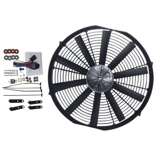OEX 16" Electric Fan 12V (Push Type) Reversible EFX1612K