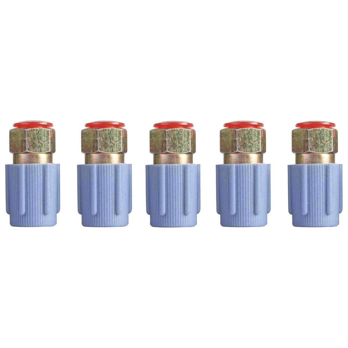 OEX Fitting Steel 1/4 Female Flare Service Port Low Straight - 10 Pce STX6363B
