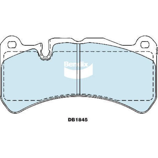 Bendix Brake Pad Set - Ultimate DB1845ULT