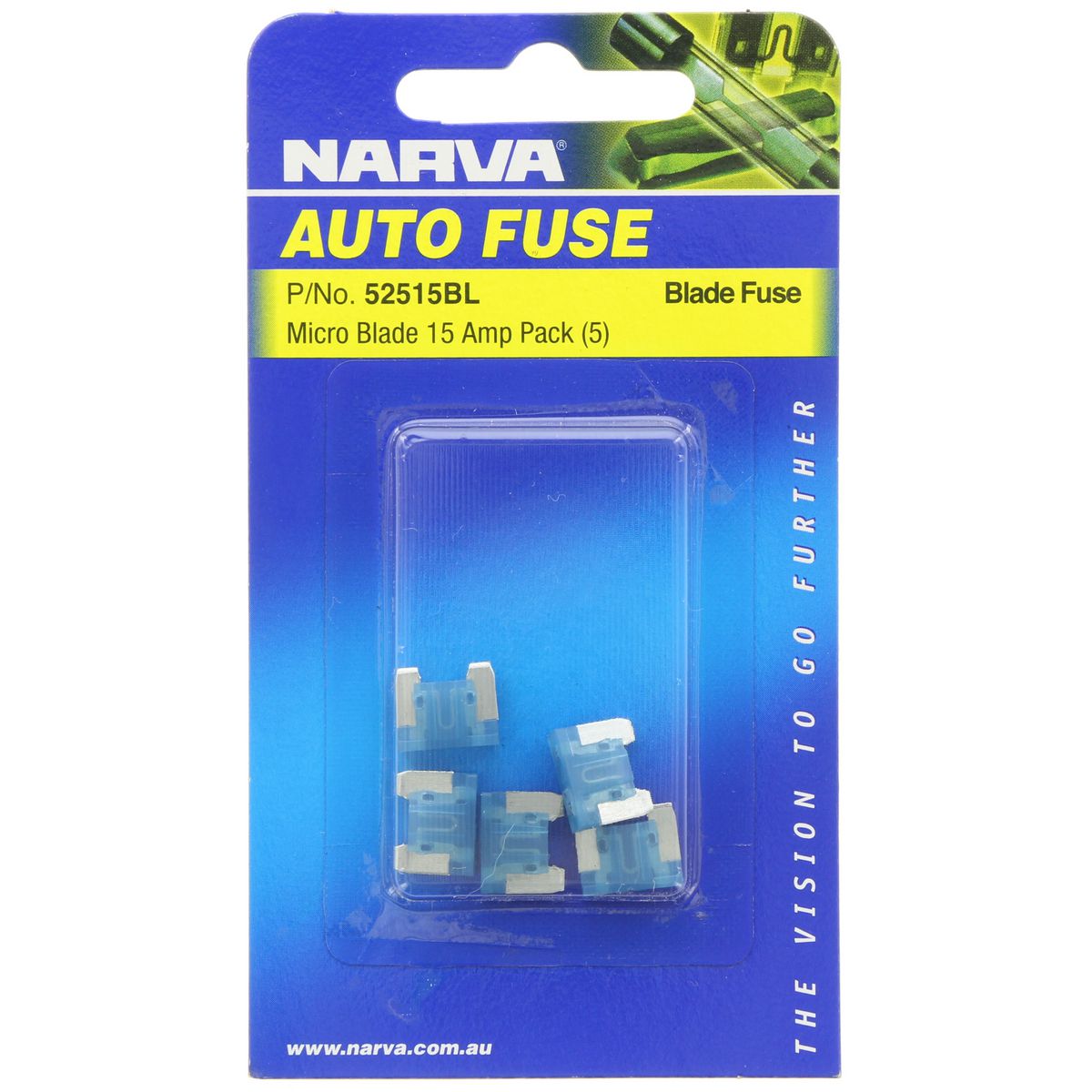 Narva Micro Blade Fuse 15A (5Pk) 52515BL