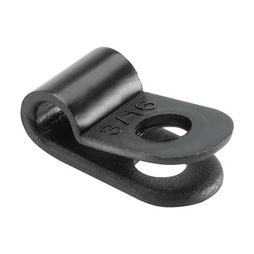 Narva Cable Clamp P/Clips Plastic 6.4mm (100Pk) 56582