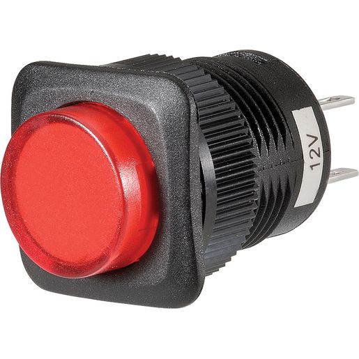 Narva Switch Push Button On Off Red LED 60086BL