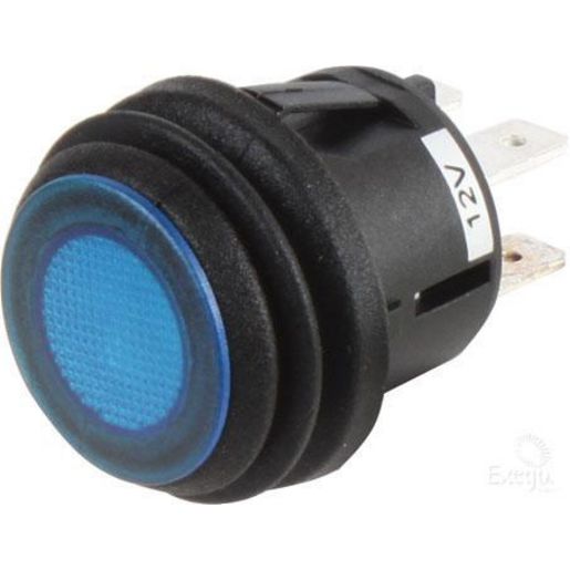 Narva Push Button Switch On/Off Led Blue 12V 20A 60092BL