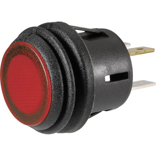 Narva Switch Push Button On Off Red LED Waterproof 60094BL