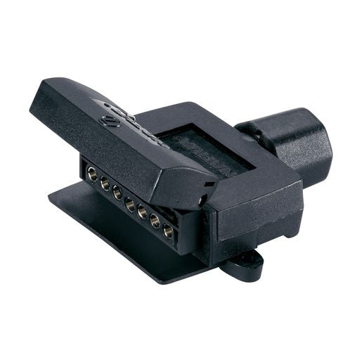 Narva 7 Pin Trailer Plug Flat Plastic 82044BL
