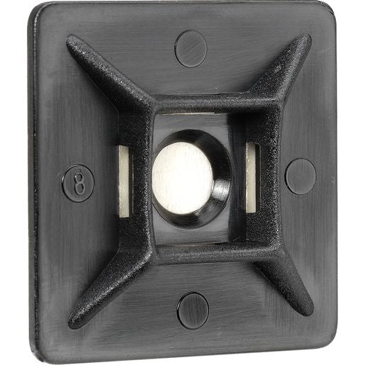 Narva Cable Tie Mounts Black 28mm (100Pk) 56448