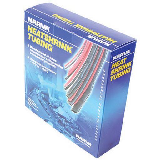 Narva Heatshrink 2.4mm x 20m Black 56610/20