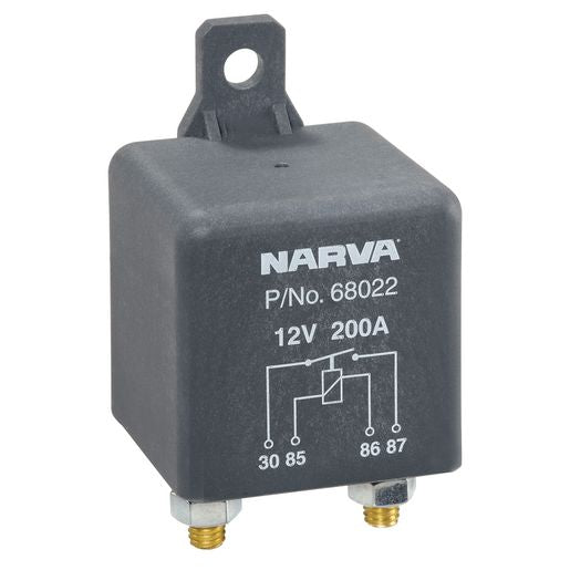 Narva HD Relay Normally Open 12V 4 Pin 200A 68022