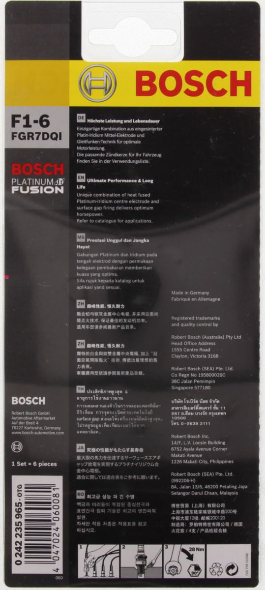Bosch Platinum Spark Plug F1-6