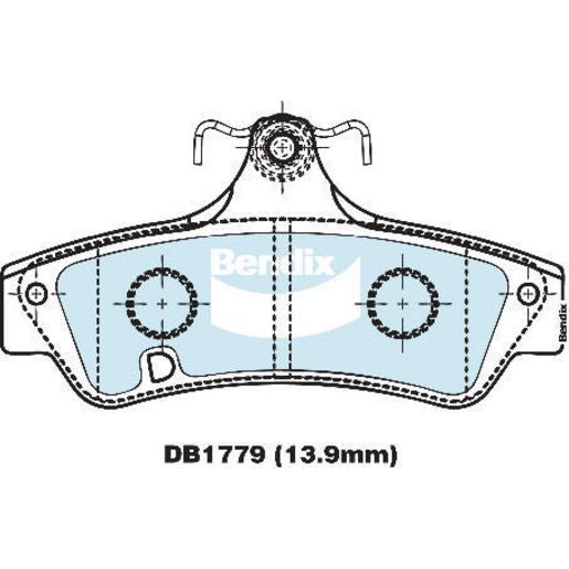 Bendix Heavy Duty Brake Pad Set Rear DB1779 HD