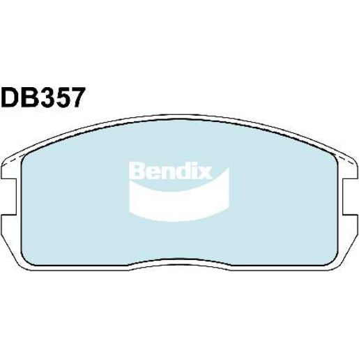Bendix General CT Brake Pad Set Front DB357 GCT