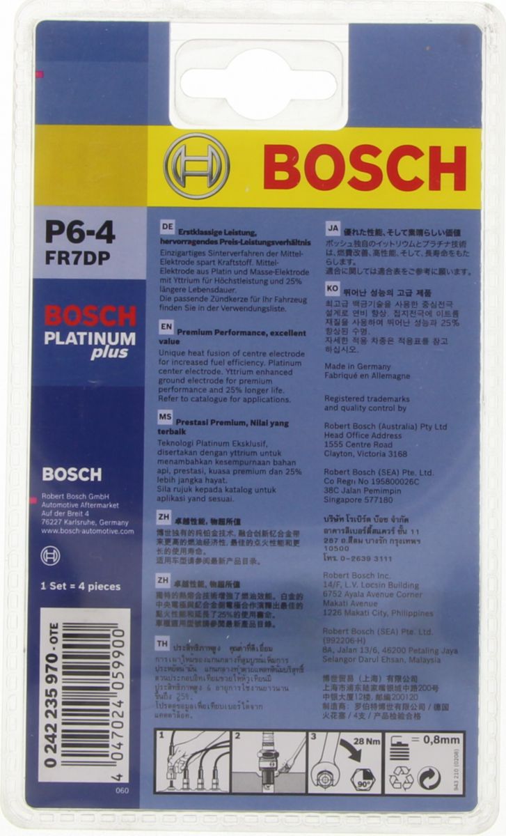 Bosch Platinum Spark Plug P6-4