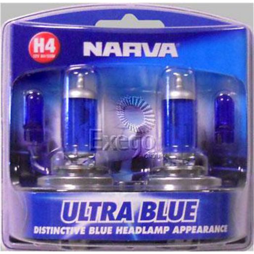 Narva H1 P14.5S Ultra Blue Globe 12V 55W 2 Pce 48480BL2