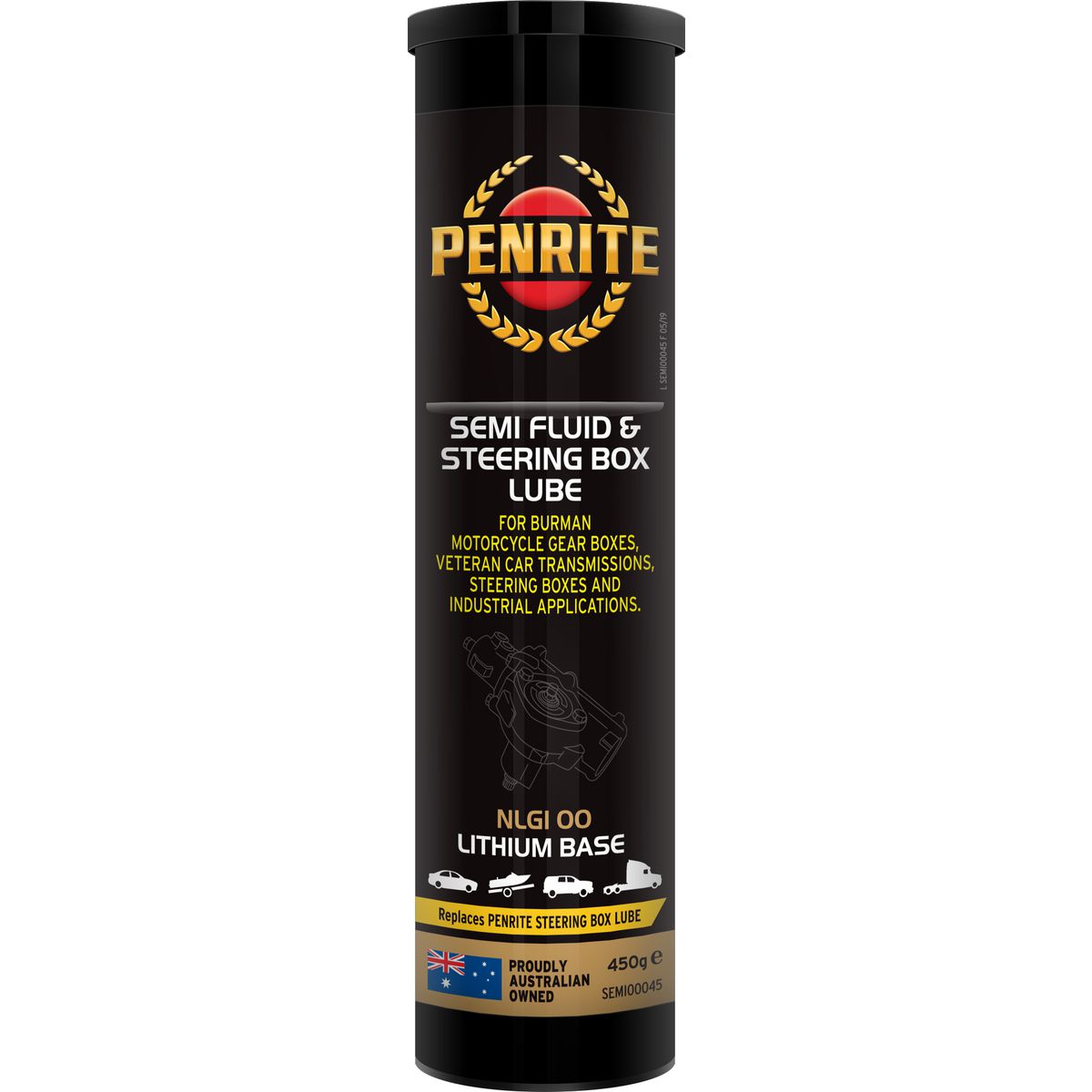 Penrite Semi Fluid & Steering Box Grease 450g SEMI00045