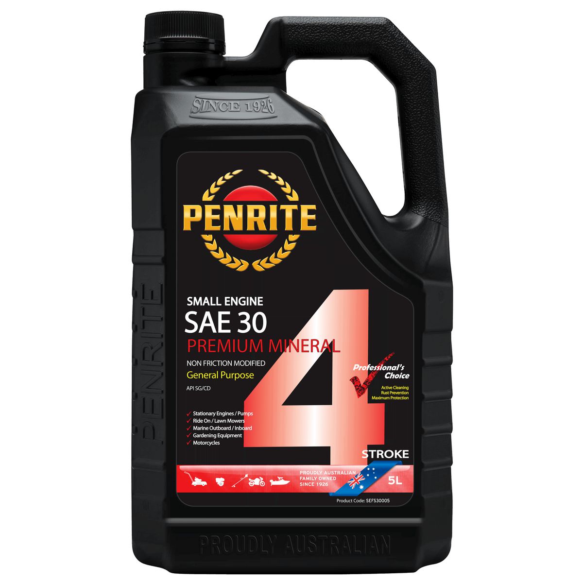 Penrite Small Engine 4 Stroke Oil SAE 30 5L