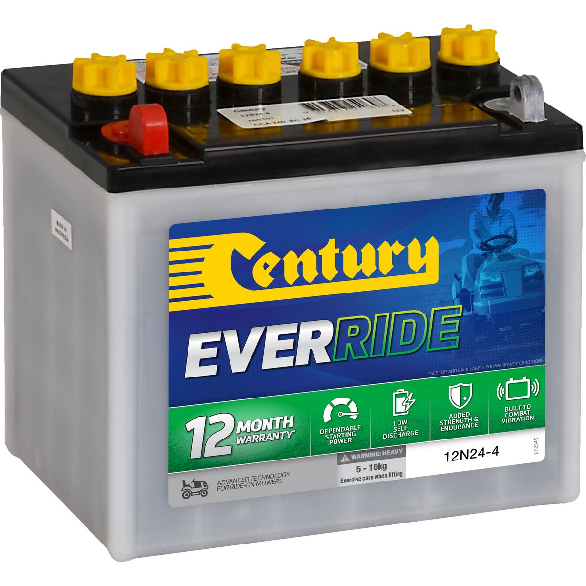 Century Batteries Century Small Engine Battery -160101 12N24-4