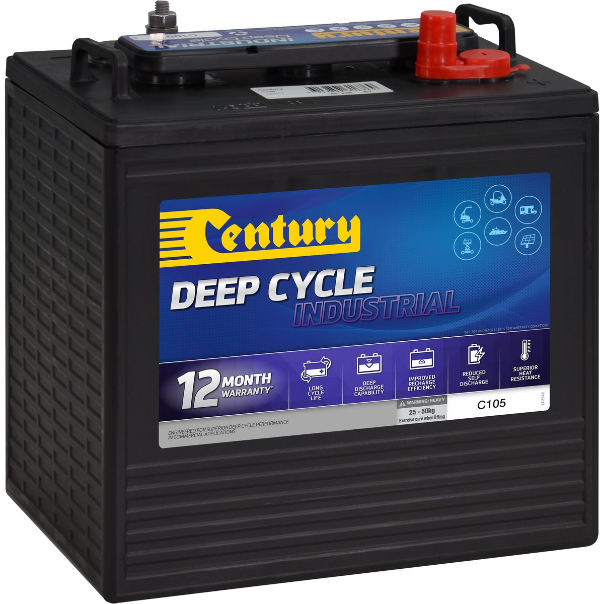 Century Batteries Century Deep Cycle Battery - 6V 225Ah -14111 C105
